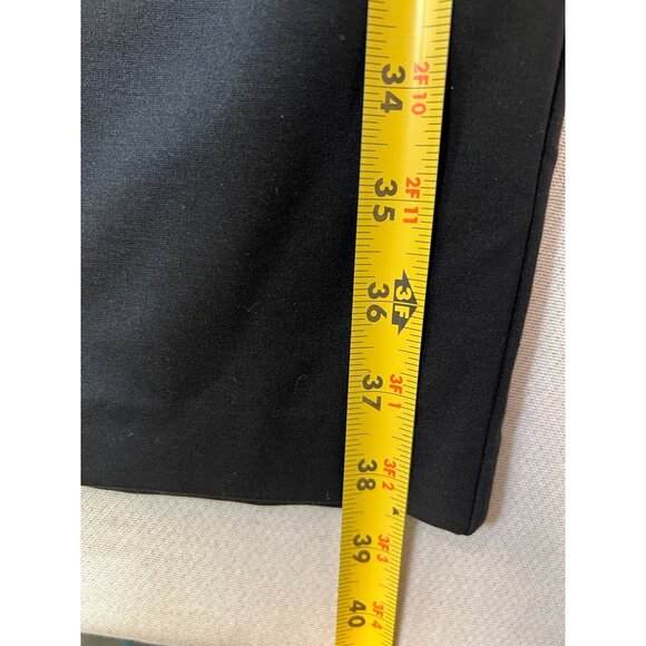 Renuar Womens Tank Midi Dress Sleeveless Stretch Size 14 Black White Back Zipper - Picture 9 of 12